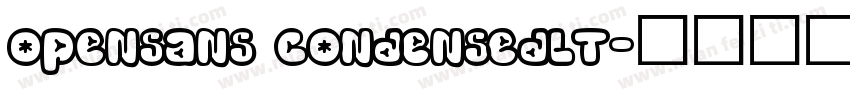 opensans condensedlt字体转换